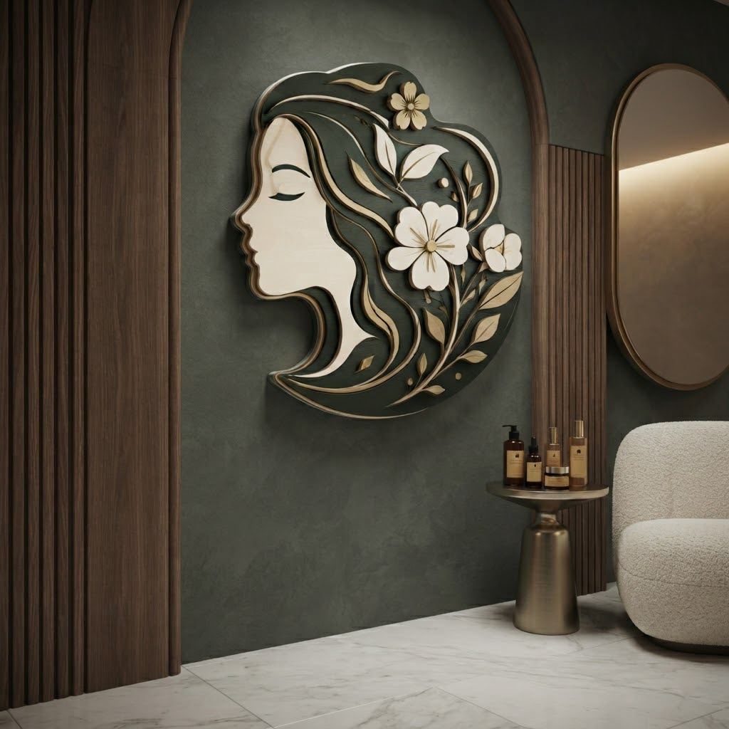 Beauty Spa Sign Metal Wall Art Aesthetic Salon Decor Esthetician Gift Facial Studio Sign Skincare Decor Wall Hang Interior Art