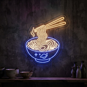 Ramen Neon Sign, Custom Neon Sign Japanese Noodle Bar Decor, Personalized Foodie Gift, Ramen Shop Wall Art, Kitchen Decor, Restaurant Sign