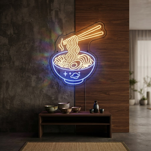 Ramen Neon Sign, Custom Neon Sign Japanese Noodle Bar Decor, Personalized Foodie Gift, Ramen Shop Wall Art, Kitchen Decor, Restaurant Sign