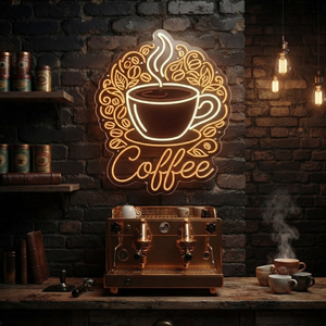 Coffee Neon Sign, Custom Neon Sign Coffee Bar Decor, Personalized Coffee Shop Sign, Kitchen Wall Art, Coffee Lover Gift, Cafe Sign, Espresso Decor