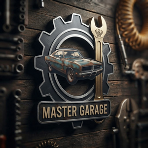 Metal Garage Sign, Master Garage Wall Decor, Personalized Man Cave Decor, Industrial Wall Art, Vintage Car Sign, Mechanic Gift for Him