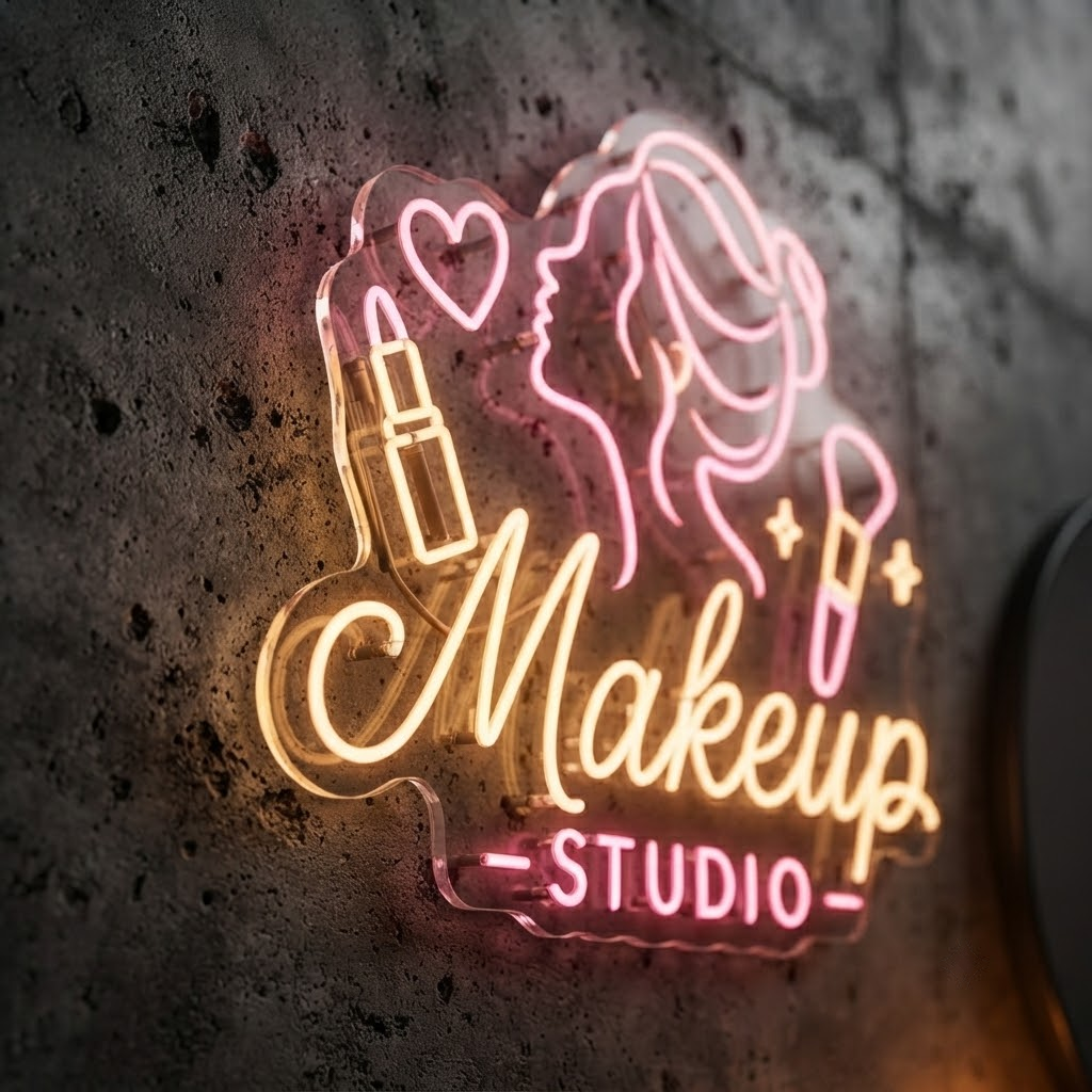 Makeup Studio Neon Sign Beauty Salon LED Light Makeup Room Wall Decor Beauty Bar Sign Aesthetic Studio Decor Salon Business Sign Gift