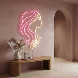 Hair Beauty Neon Sign Hair Salon LED Light Hair Stylist Wall Decor Beauty Studio Sign Aesthetic Salon Decor Hairdresser Business Sign
