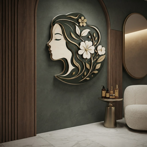 Beauty Spa Sign Metal Wall Art Aesthetic Salon Decor Esthetician Gift Facial Studio Sign Skincare Decor Wall Hang Interior Art