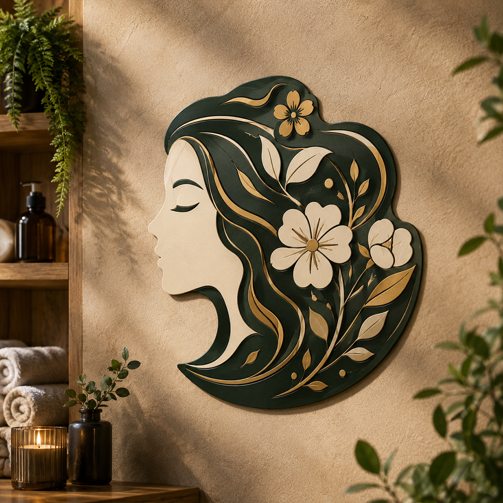 Beauty Spa Sign Metal Wall Art Aesthetic Salon Decor Esthetician Gift Facial Studio Sign Skincare Decor Wall Hang Interior Art