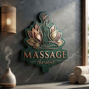 Massage Therapist Sign Metal Wall Art Spa Decor Wellness Studio Gift Zen Aesthetic Healing Space Decor Massage Room Wall Hang