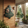 Massage Therapist Sign Metal Wall Art Spa Decor Wellness Studio Gift Zen Aesthetic Healing Space Decor Massage Room Wall Hang
