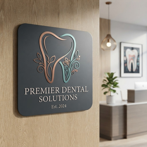 Dental Office Metal Sign, Custom Dentist Clinic Wall Decor, Personalized Dental Clinic Sign, Dentist Office Decor, Reception Sign, Clinic Art