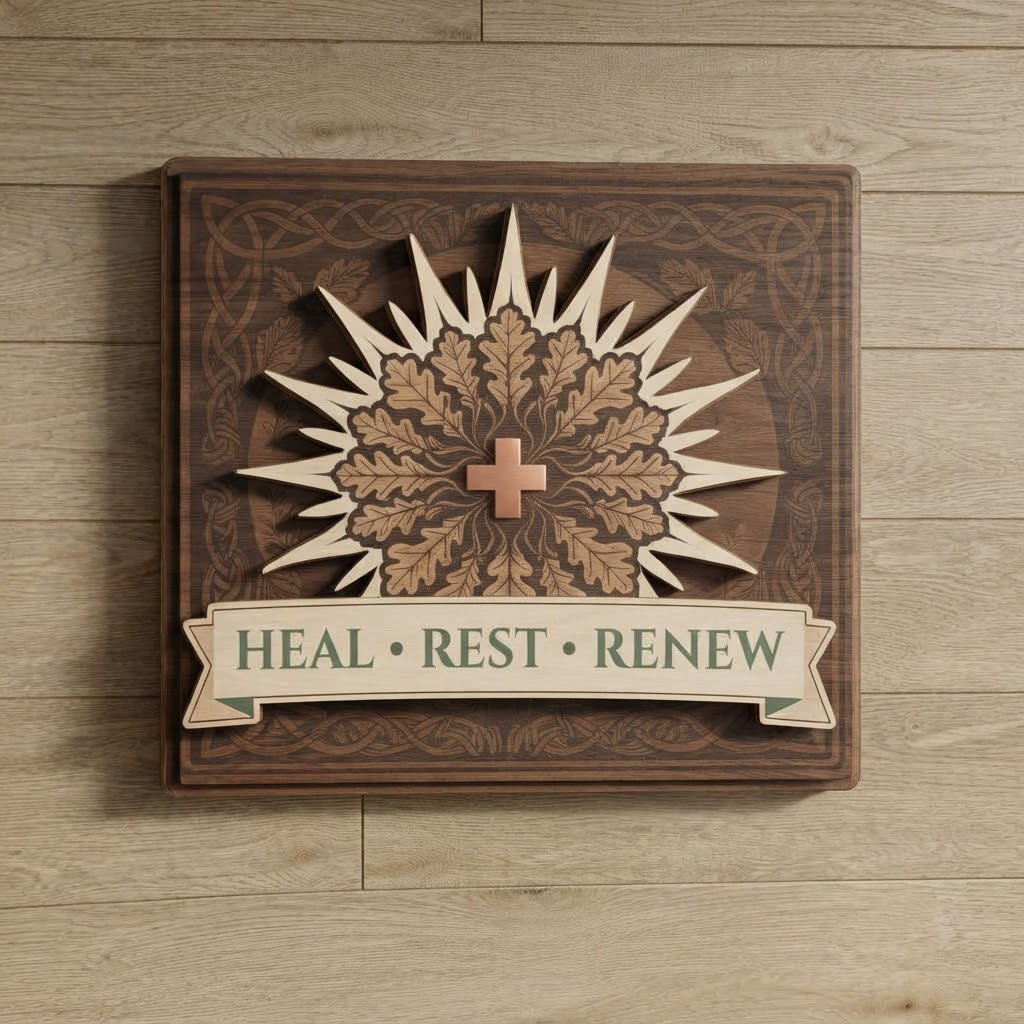 Heal Rest Renew Sign, Wellness Center Decor, Medical Office Wall Art, Therapist Office Sign, Mental Health Decor