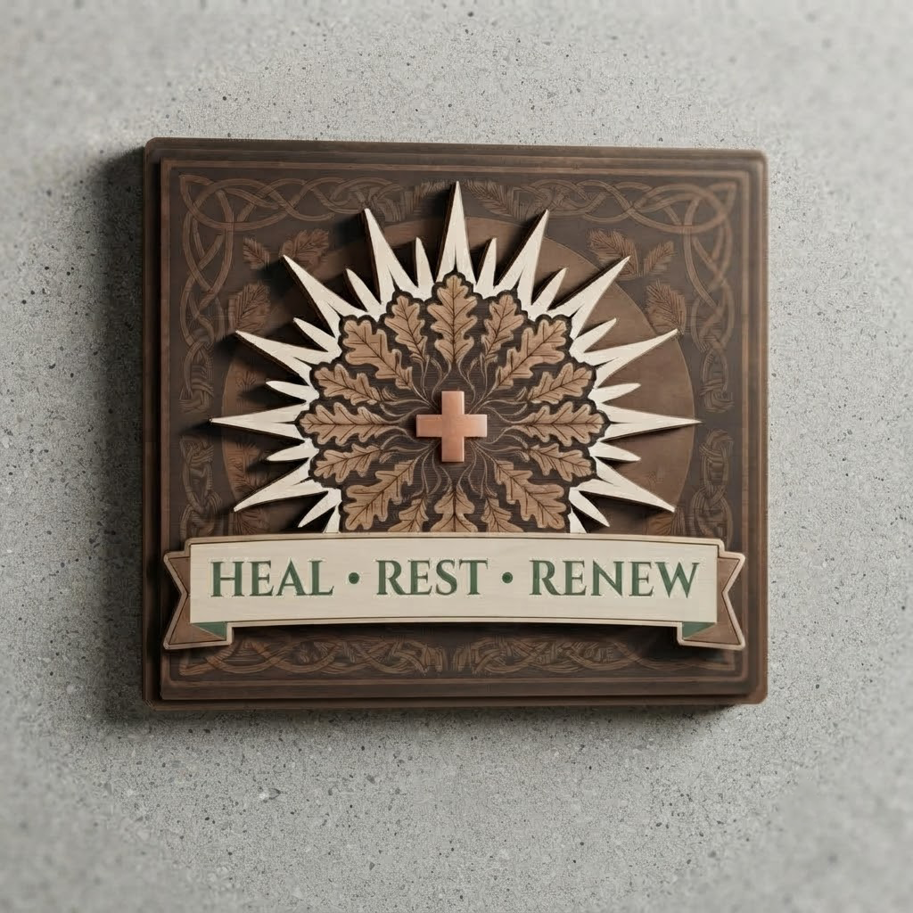 Heal Rest Renew Sign, Wellness Center Decor, Medical Office Wall Art, Therapist Office Sign, Mental Health Decor