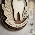 Dental Office Decor, Custom Dentist Sign, Smile Care Kindness, Dental Hygienist Gift, Dental Clinic Wall Art, Tooth Sign