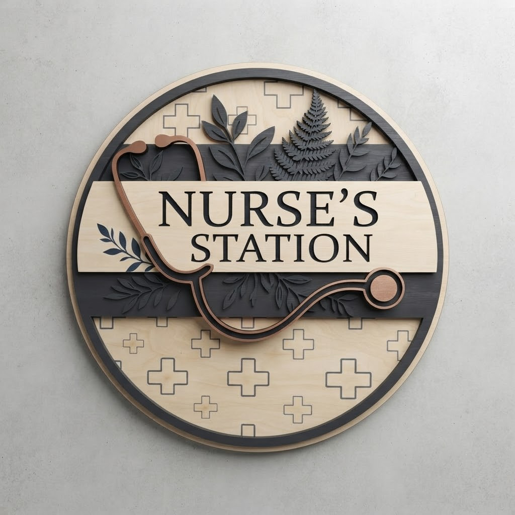 Nurse Station Metal Sign, Personalized Nurse Gift, Medical Office Wall Art, Hospital Decor, Nurse Graduation Gift, Clinic Decor
