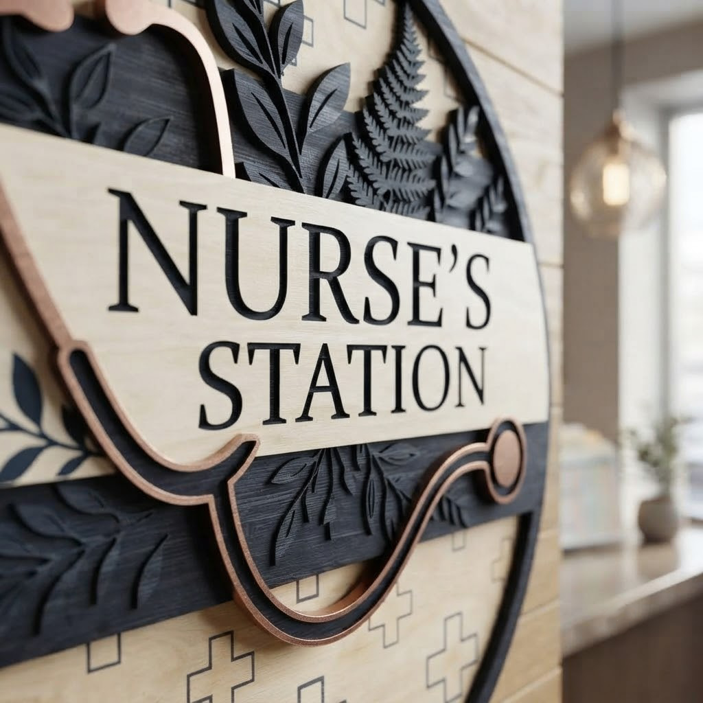 Nurse Station Metal Sign, Personalized Nurse Gift, Medical Office Wall Art, Hospital Decor, Nurse Graduation Gift, Clinic Decor