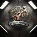 My Garage My Rules Sign, Metal Man Cave Decor, Mechanic Workshop Wall Art, Dad Birthday Gift, Automotive Sign