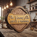 Custom Coffee Shop Sign, Personalized General Store Decor, Wooden Coffee Sign, Provisions Wall Art, Coffee Bar Decor, Cafe Sign